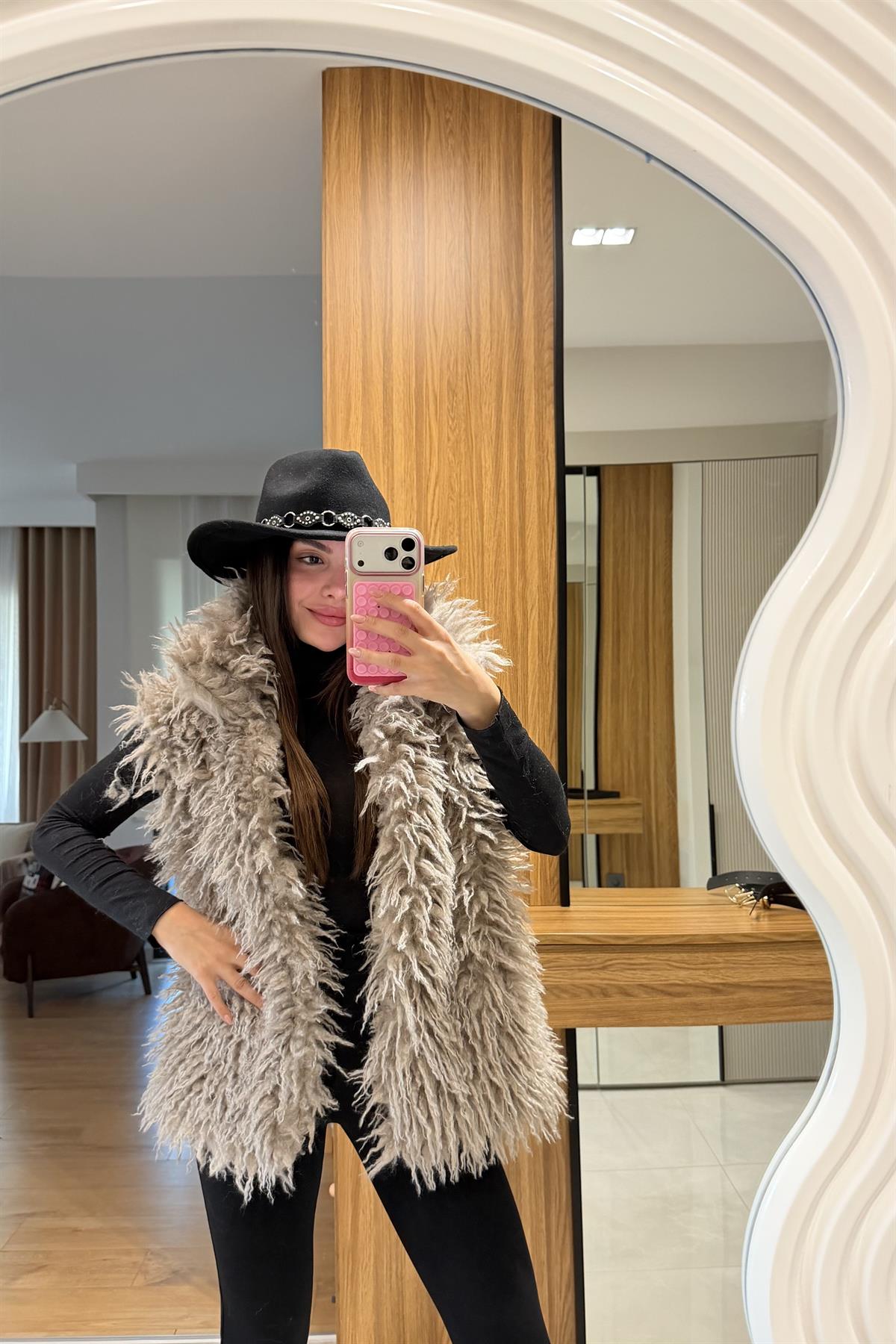 Carlos Vizon Kürk Yelek 