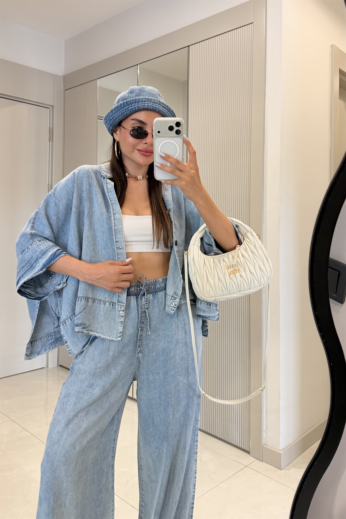 Cartella Lightblue Tensel Denim Takım