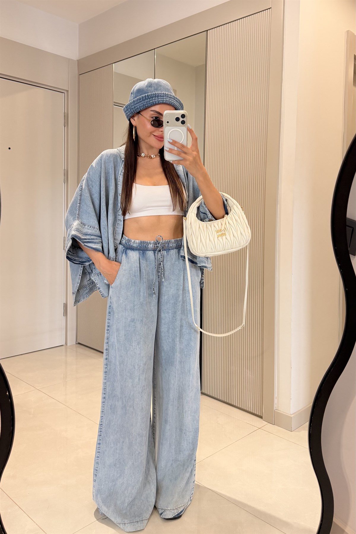Cartella Lightblue Tensel Denim Takım