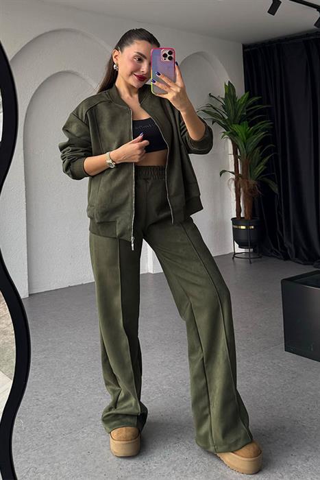 Cassidy Haki Süet Takım