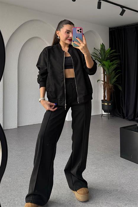 Cassidy Siyah Süet Takım