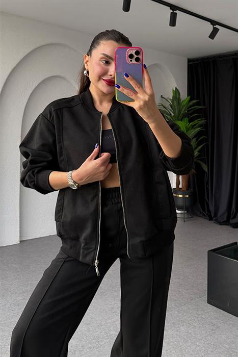 Cassidy Siyah Süet Takım