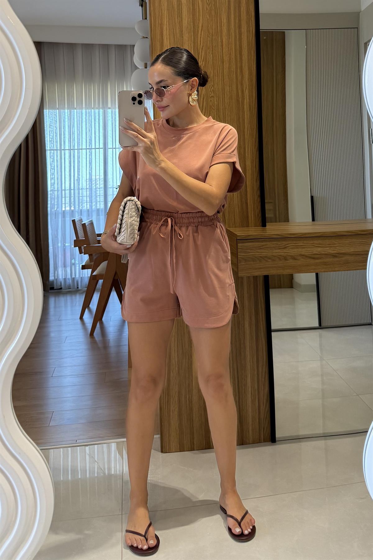 Cedric Kiremit Tshirt Şort Modal Takım