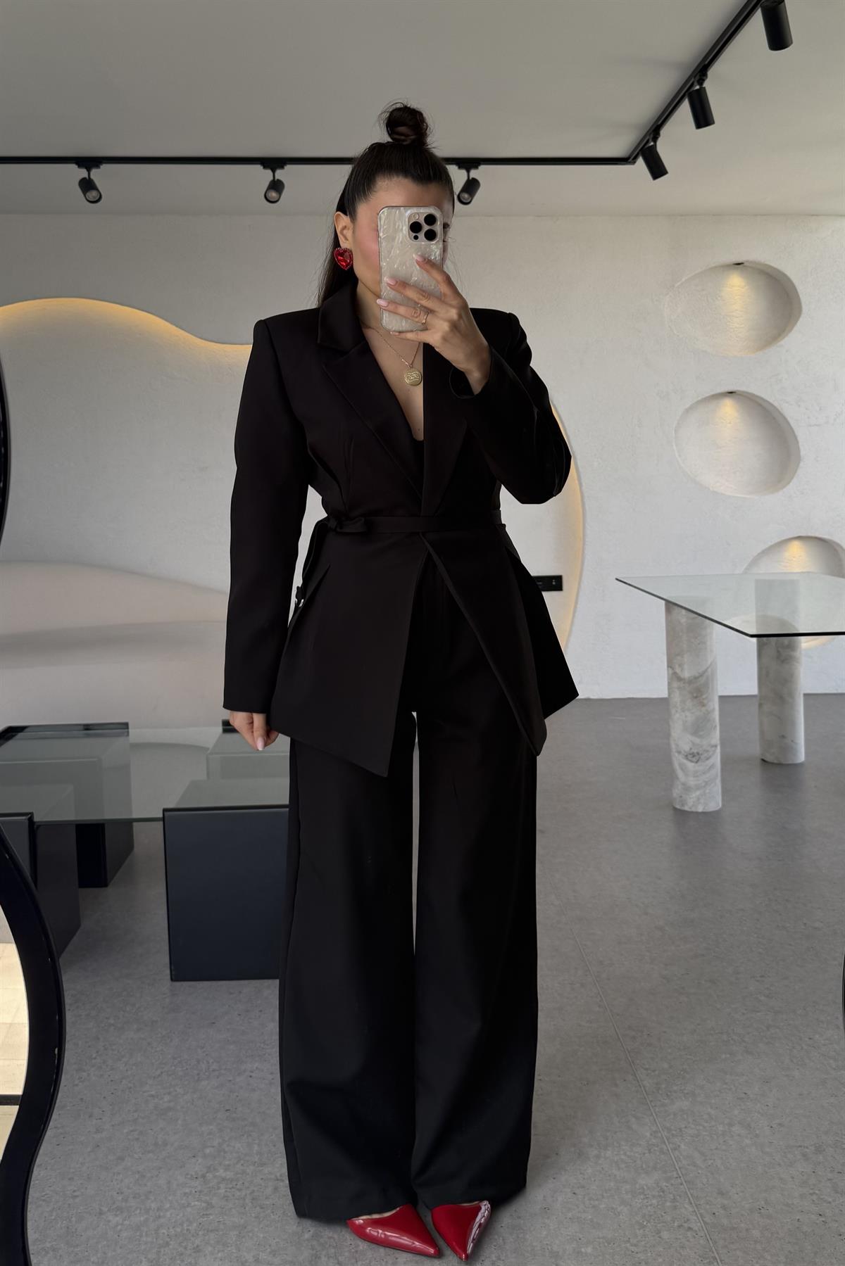 Celebration Siyah Premium Blazer Pantolon Takım
