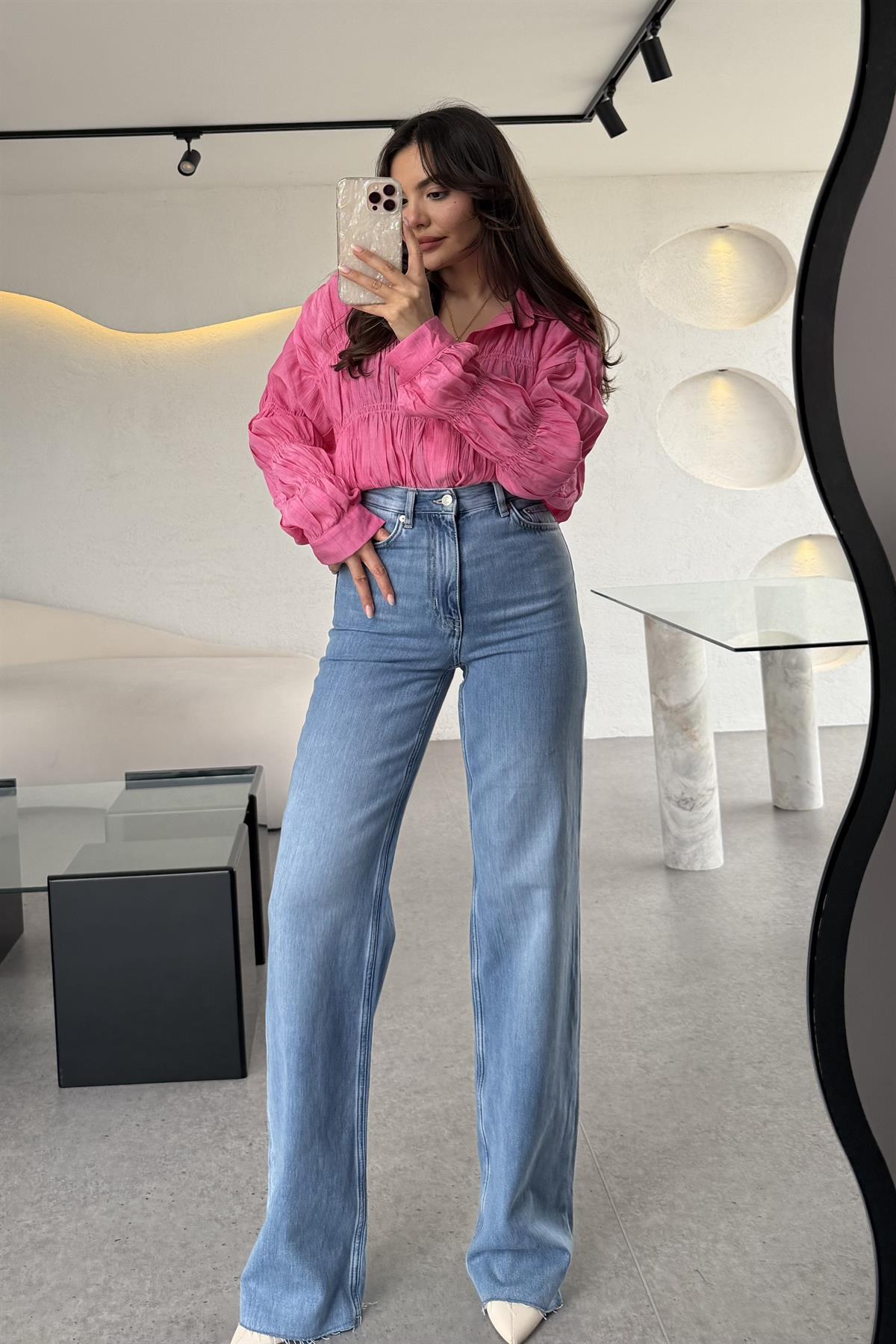 Chapelle Yüksek Bel Altı Kesik Jean