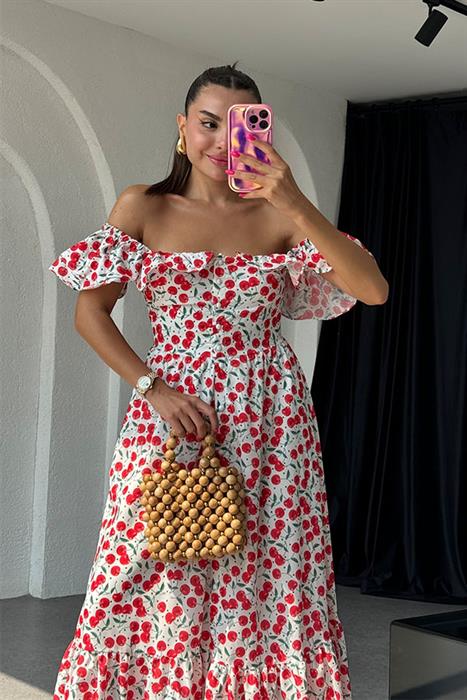 Cherry Madonna Yaka Tasarım Elbise