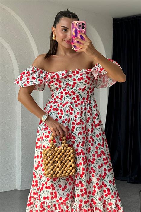 Cherry Madonna Yaka Tasarım Elbise