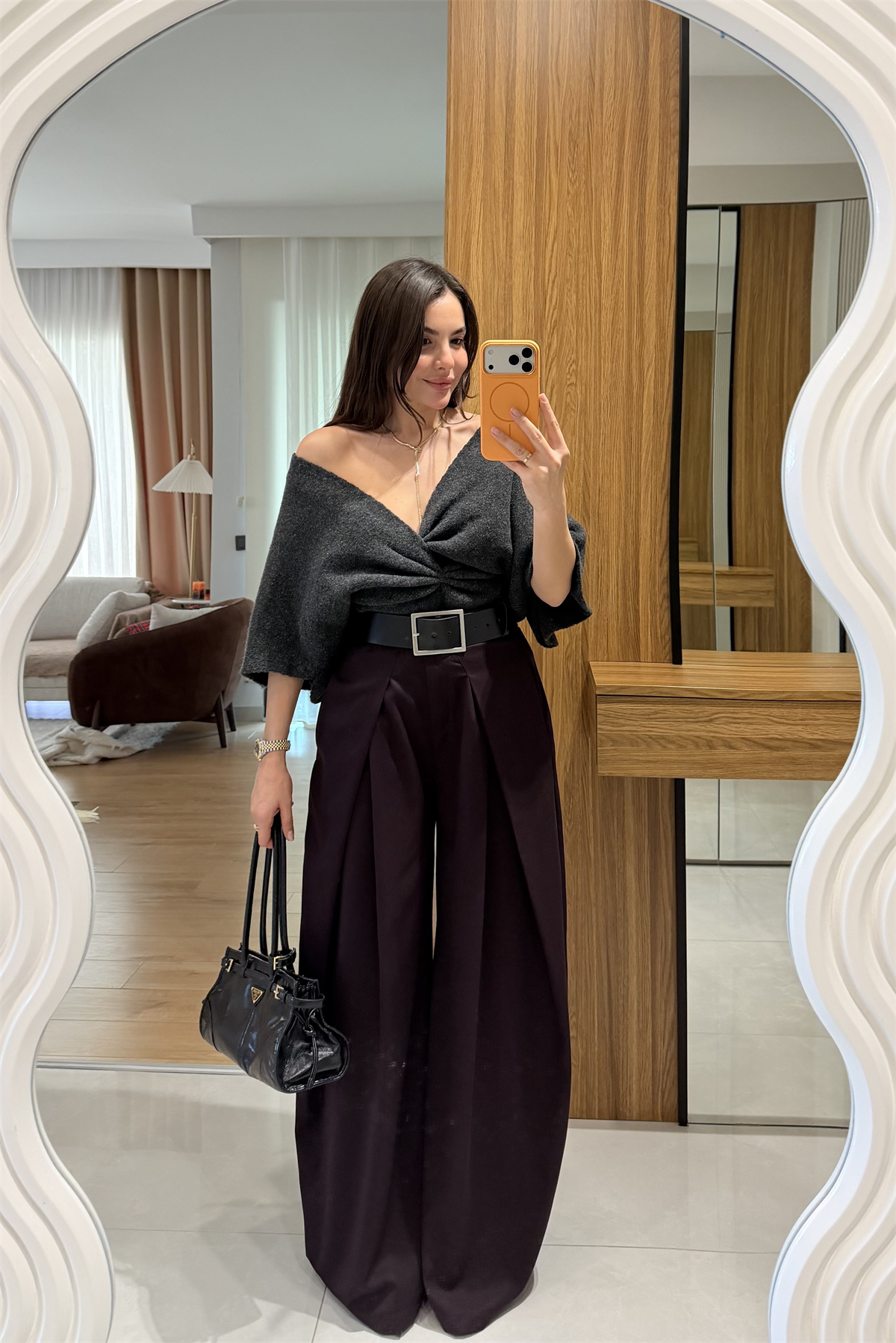 Cileo Antrasit Triko Kazak