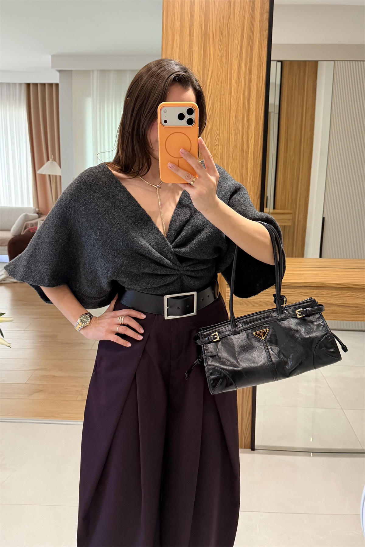 Cileo Antrasit Triko Kazak