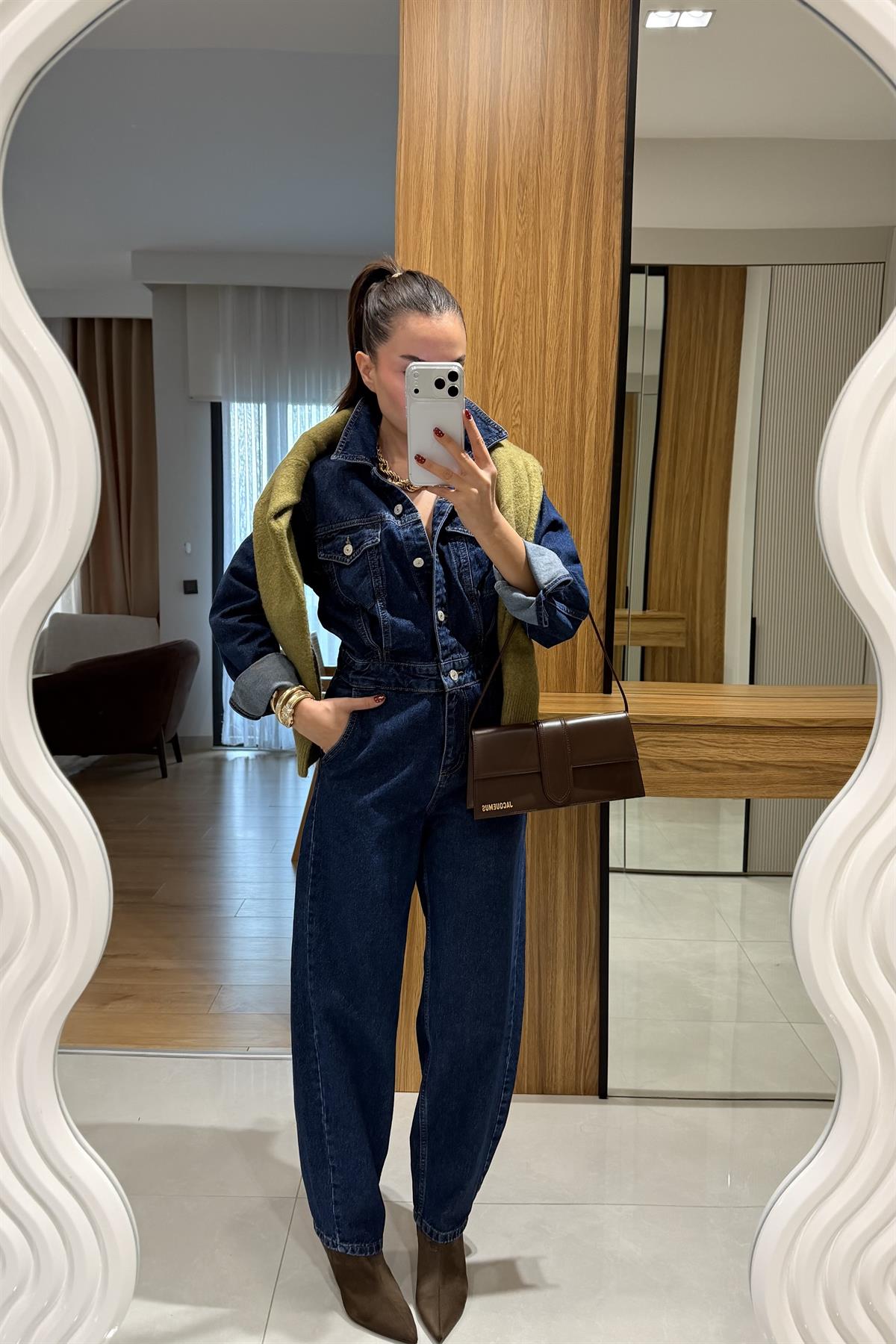 Cintia Midblue Denim Tulum 