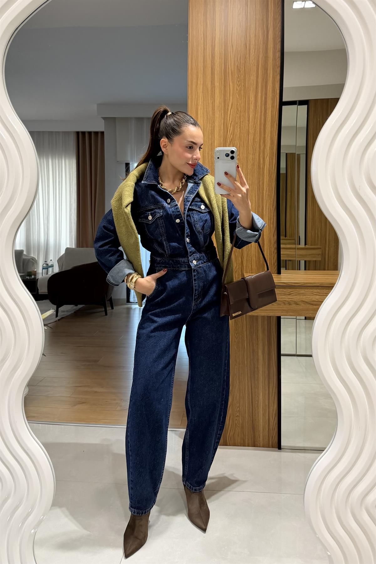 Cintia Midblue Denim Tulum 