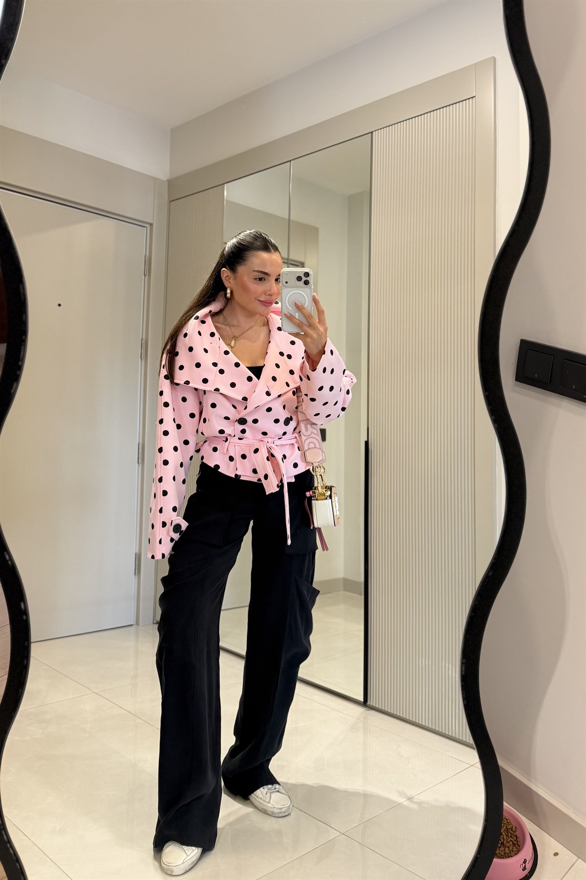 Claira Siyah Tensel Kargo Pantolon