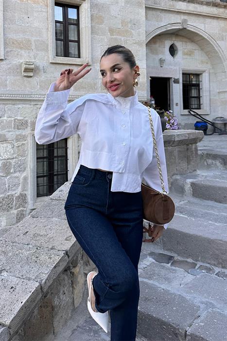 Clay Beyaz Tasarım Gömlek