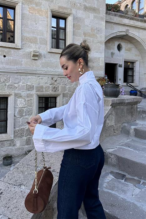 Clay Beyaz Tasarım Gömlek