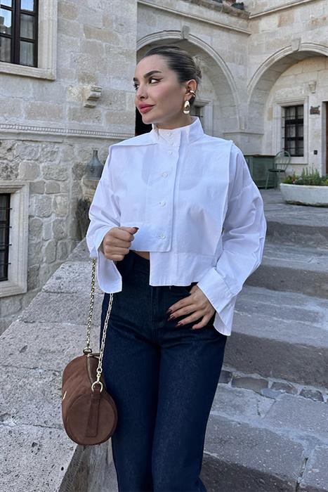 Clay Beyaz Tasarım Gömlek