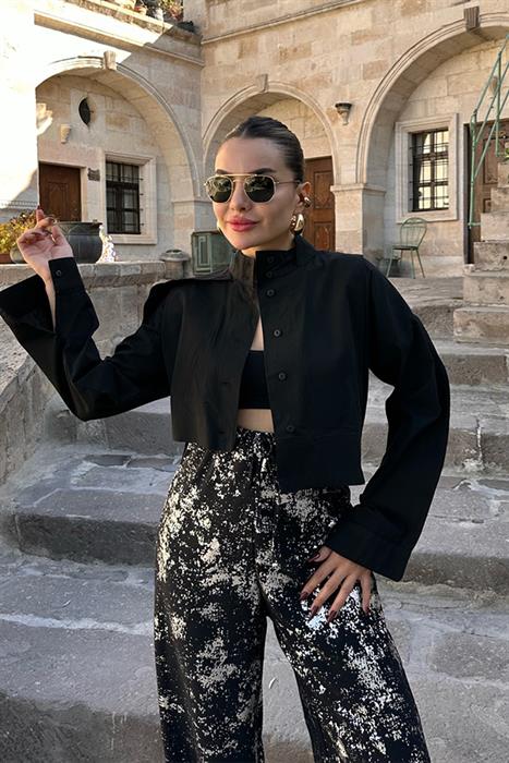 Clay Siyah Tasarım Gömlek