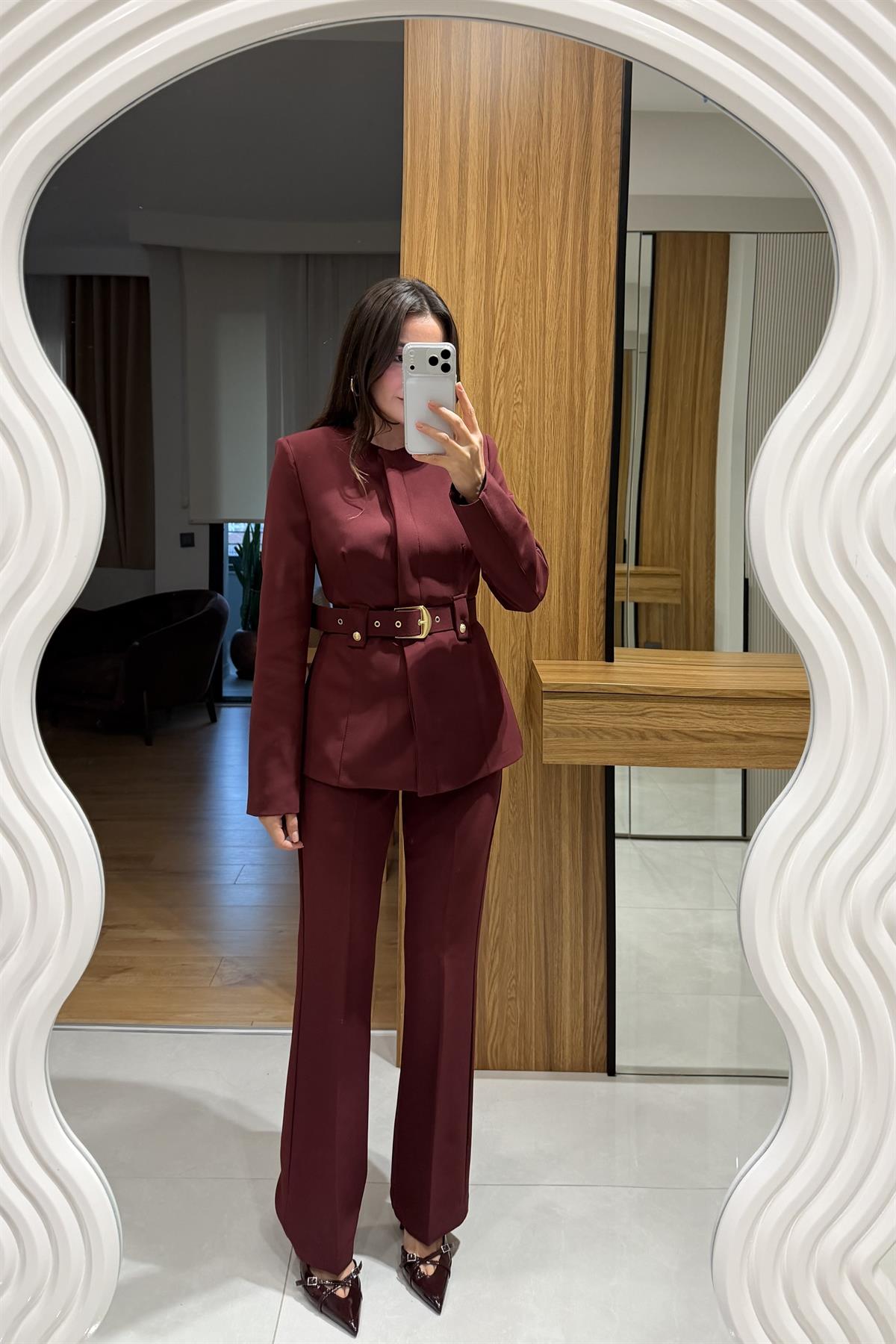 Clinton Bordo Kemerli Takım