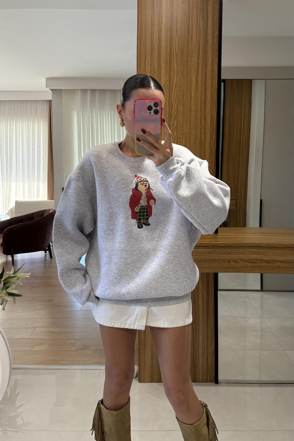 Clove Karmenaj Şardonlu Sweatshirt 