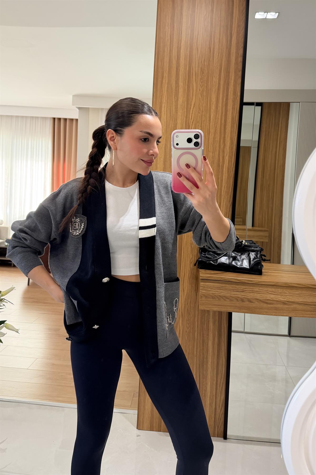 Club Taş İşlemeli Hırka