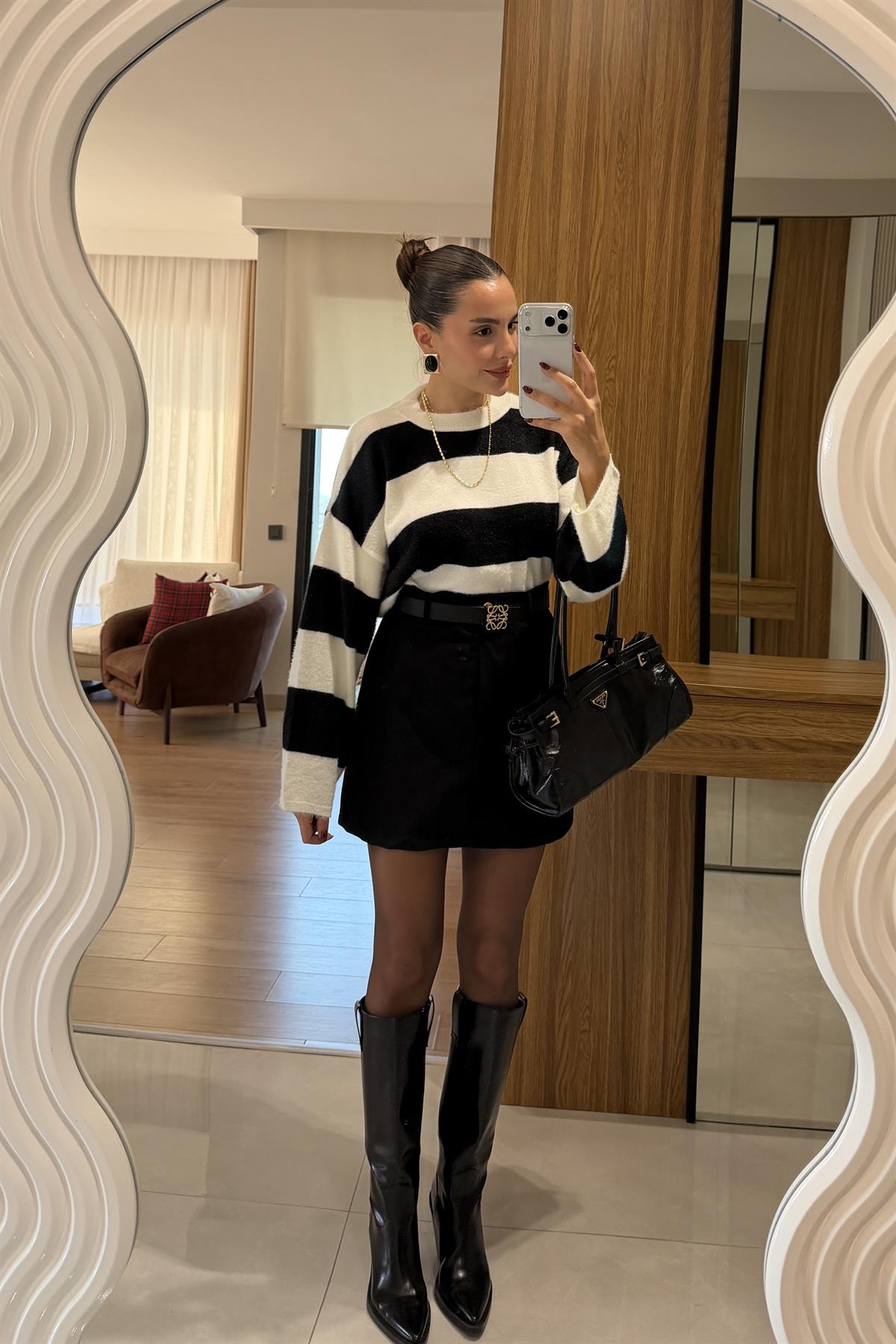 Clyde Yumoş Çizgili Kazak