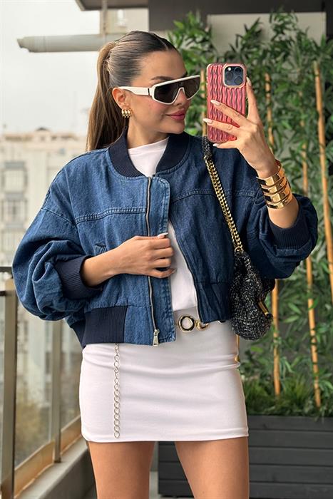 Coac Çift Renk Denim Ceket