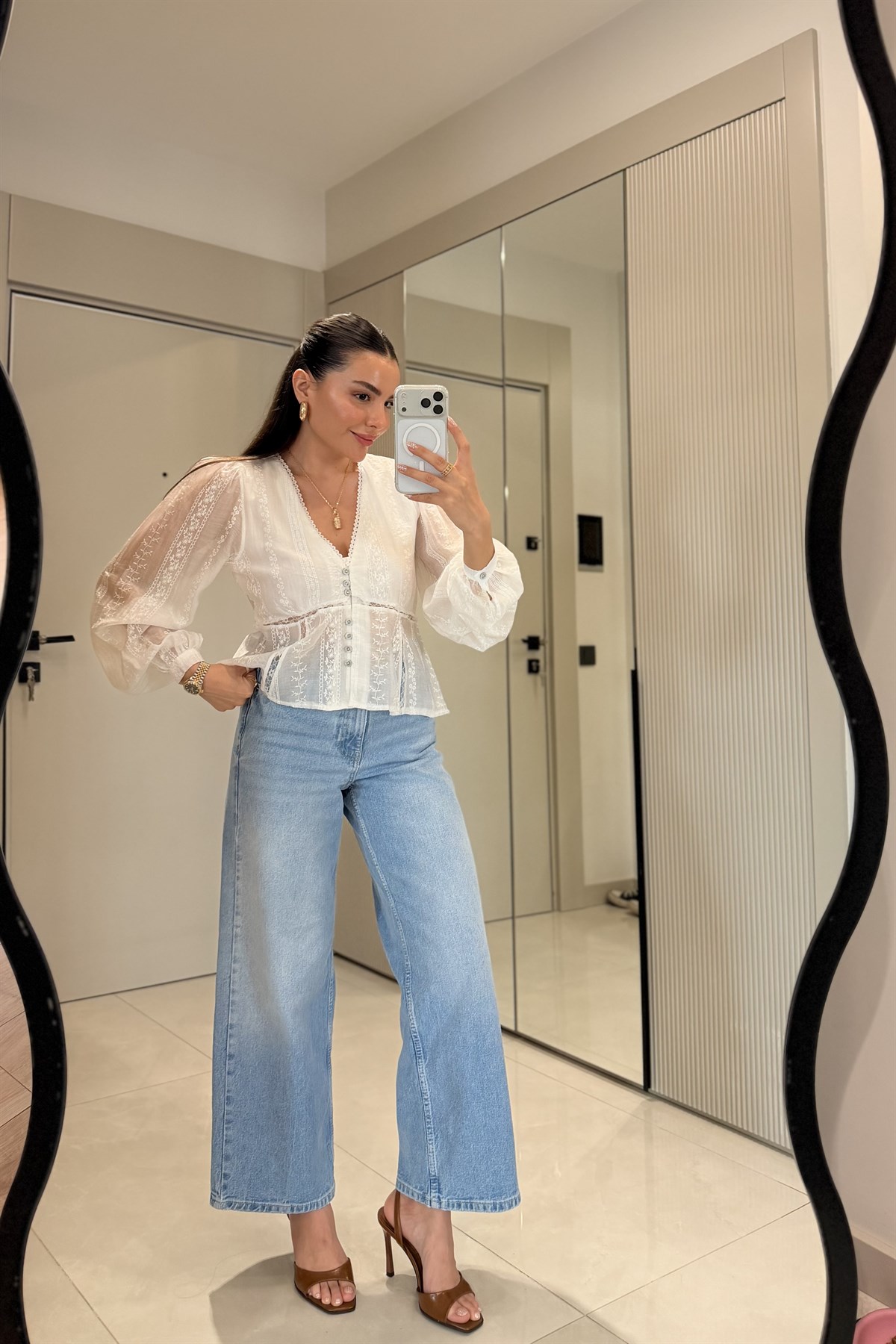 Coolest Lightblue Kemerli Jean