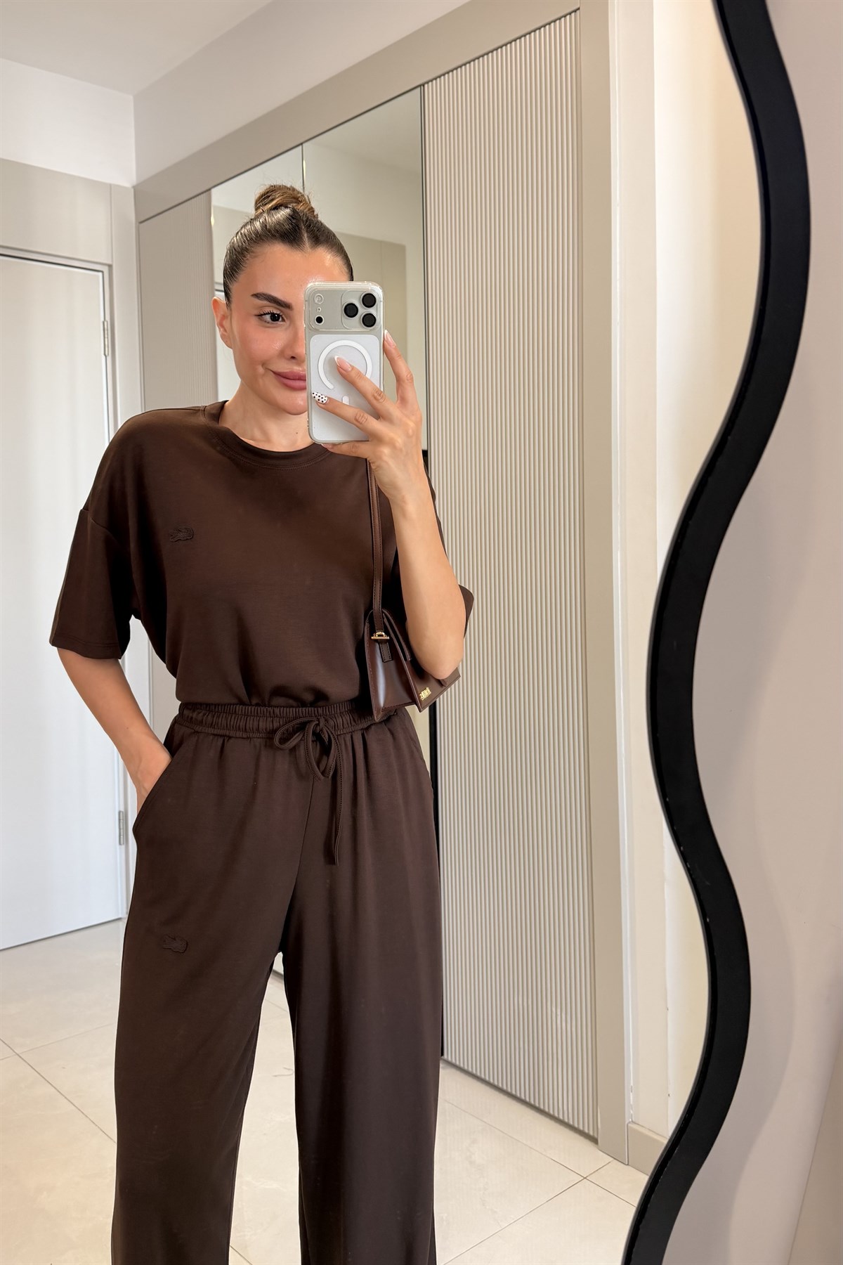 Crocod Kahve Marka Model Modal Takım