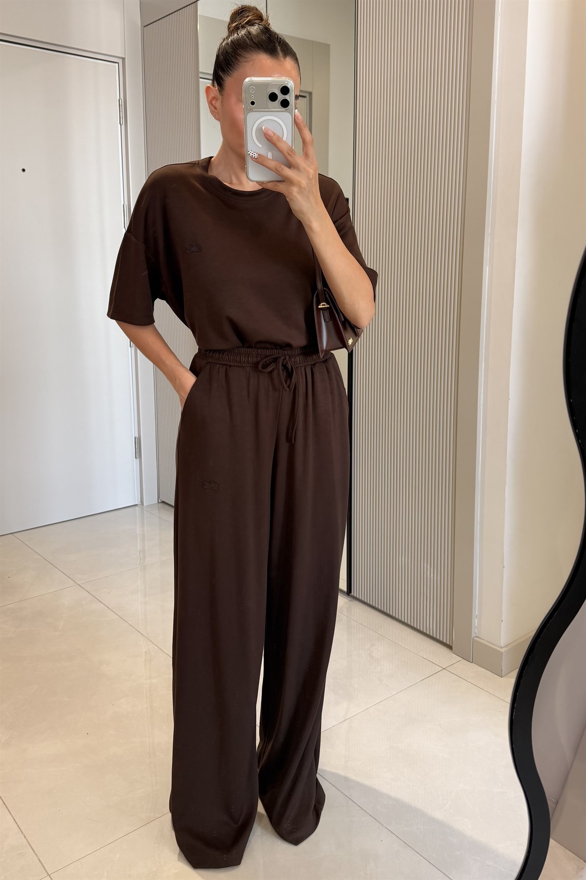 Crocod Kahve Marka Model Modal Takım