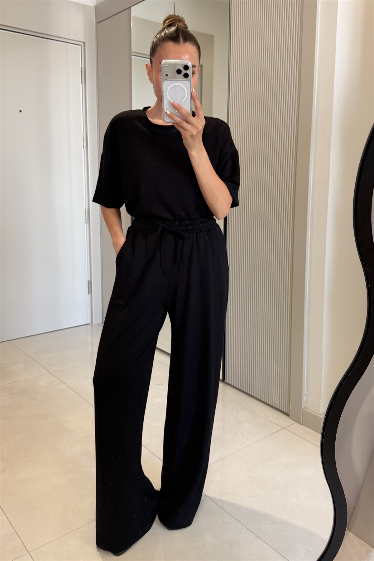 Crocod Siyah Marka Model Modal Takım