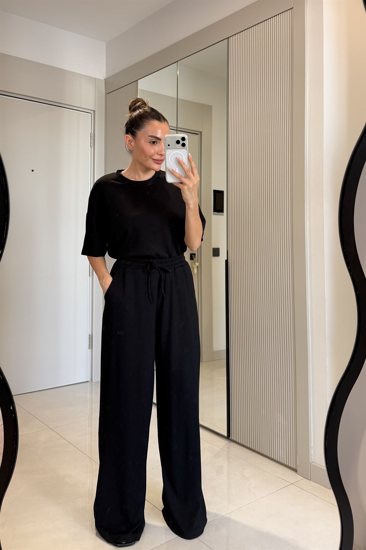 Crocod Siyah Marka Model Modal Takım