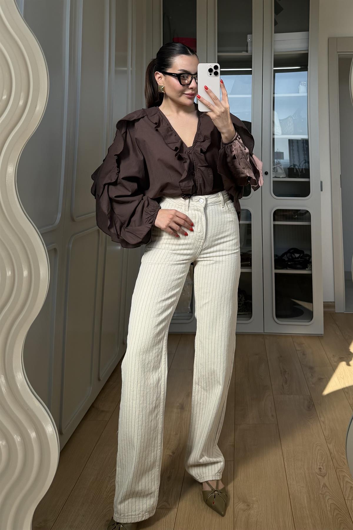 Damian Çizgi Detay Straight Pantolon