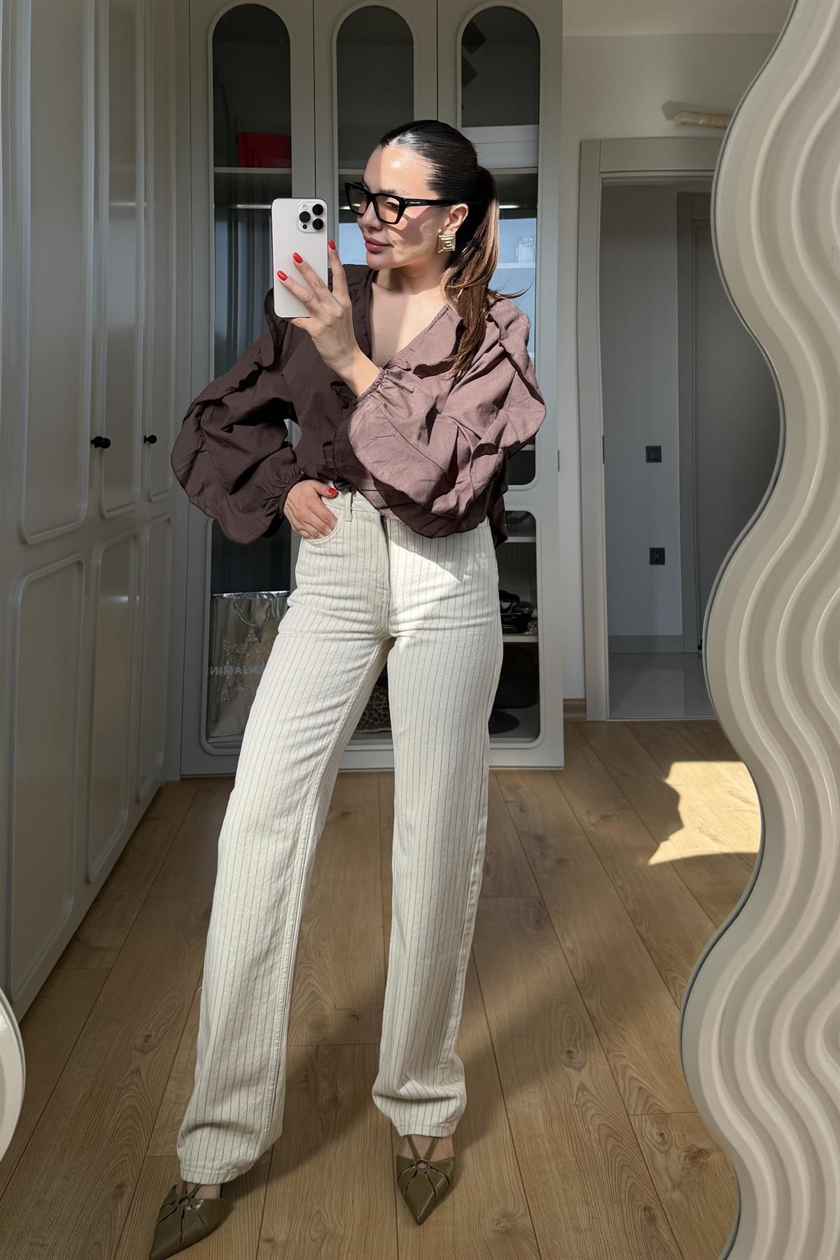 Damian Çizgi Detay Straight Pantolon