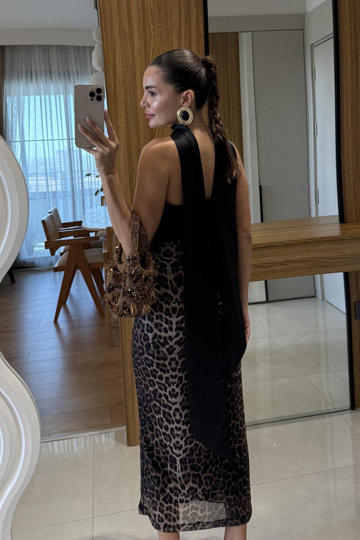 Danny Leopar Astarlı Etek