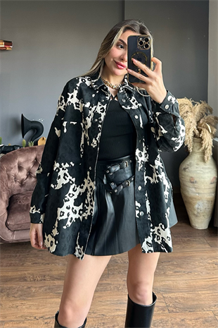 Darknes leo oversize gömlek ceket
