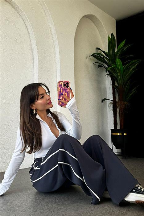 Dativus Füme Şeritli Modal Eşofman Altı 