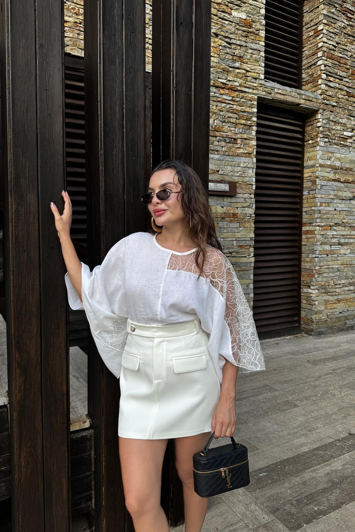 Dawson Keten Özel Tasarım Premium Bluz