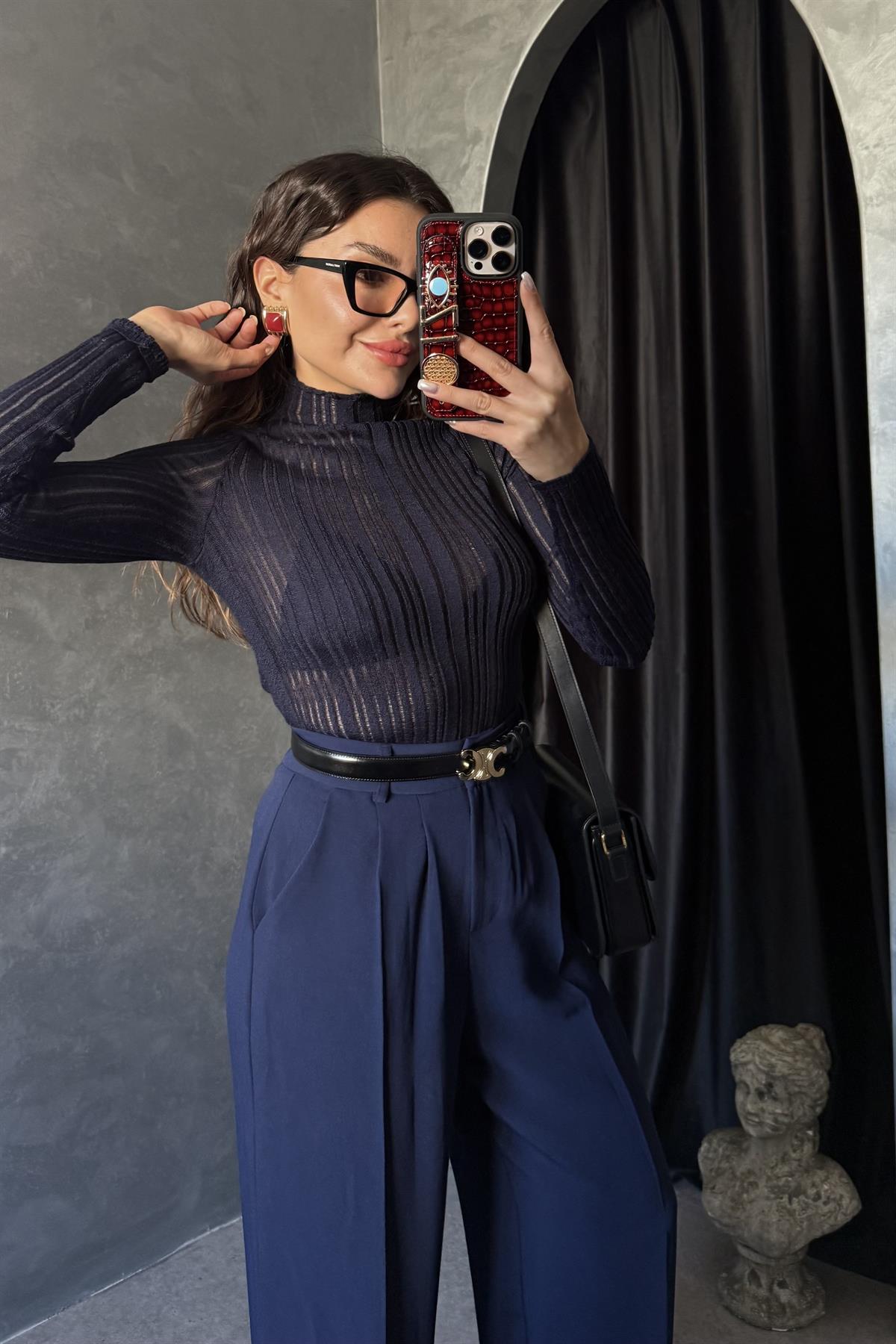 Dexter Lacivert Transparan Body 