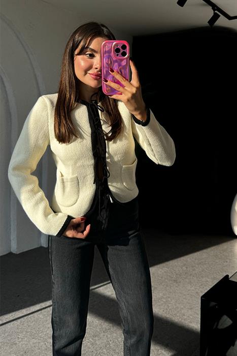 Diamante Bağlamalı Triko