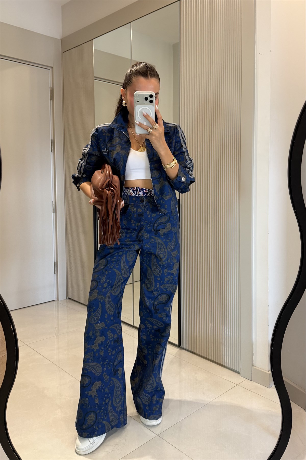 Diamond Lacivert Desenli Marka Model Takım
