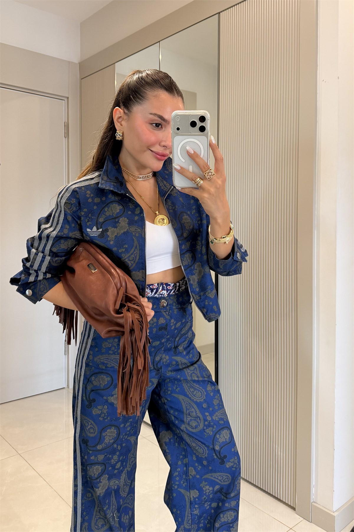 Diamond Lacivert Desenli Marka Model Takım
