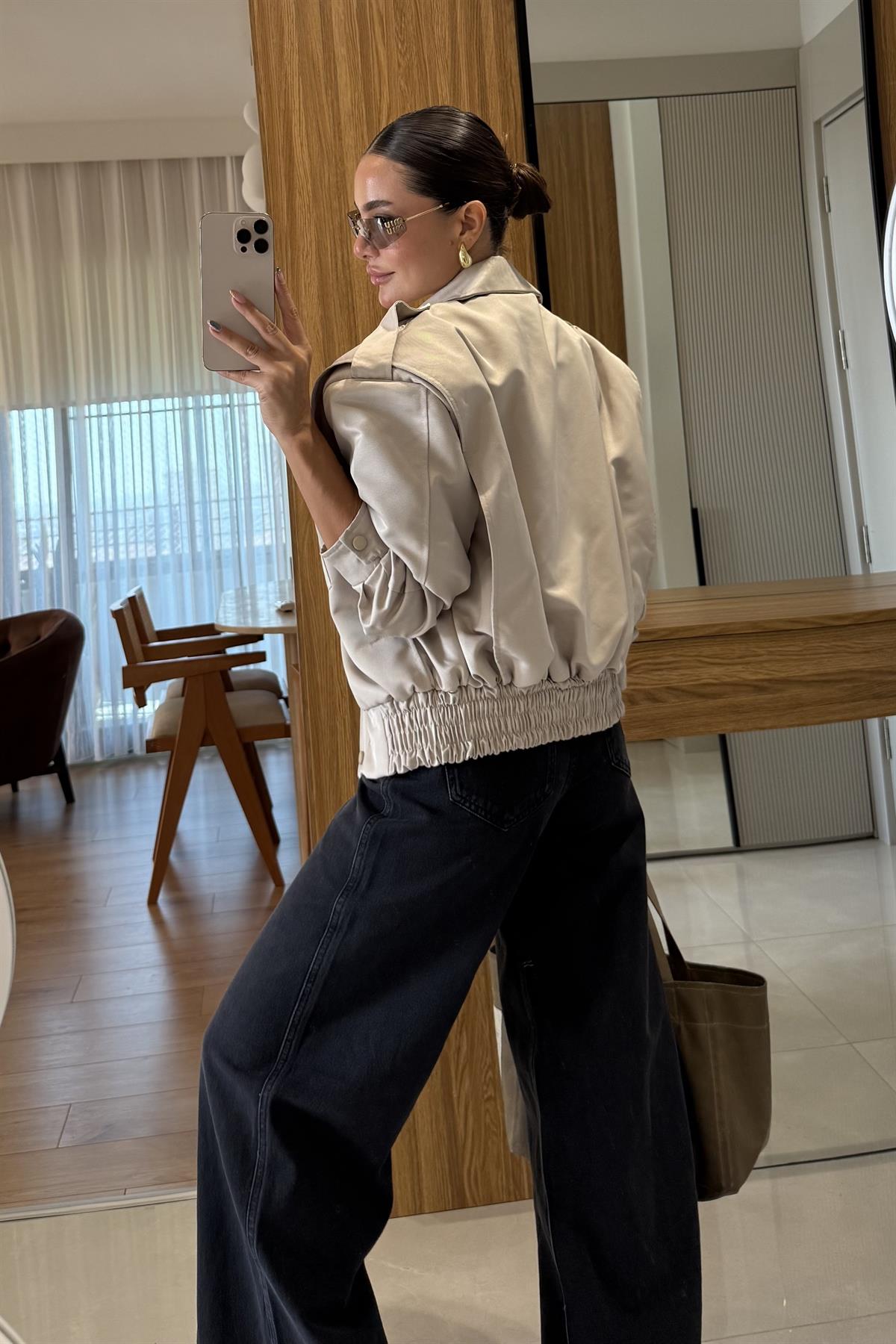 Donato Bej Bomber Vatkalı Ceket 