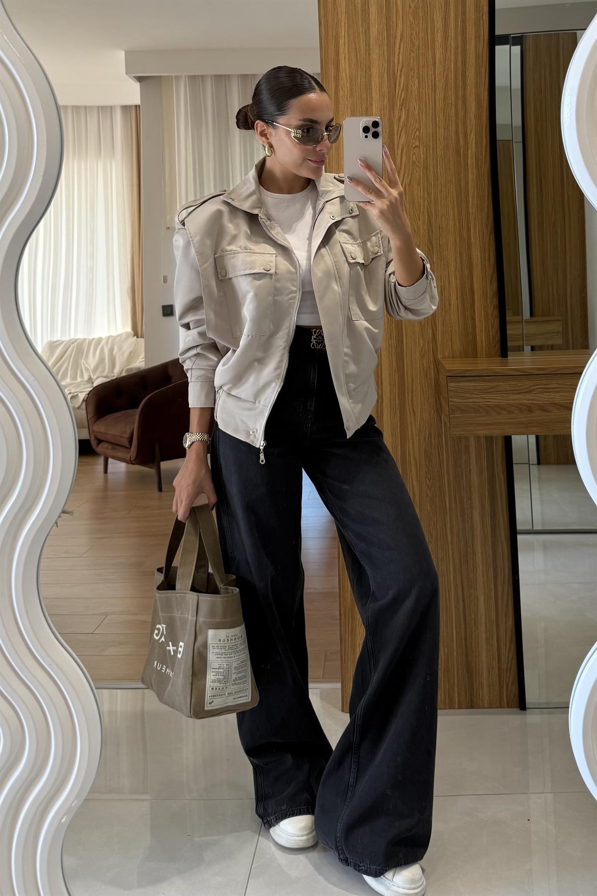 Donato Bej Bomber Vatkalı Ceket 