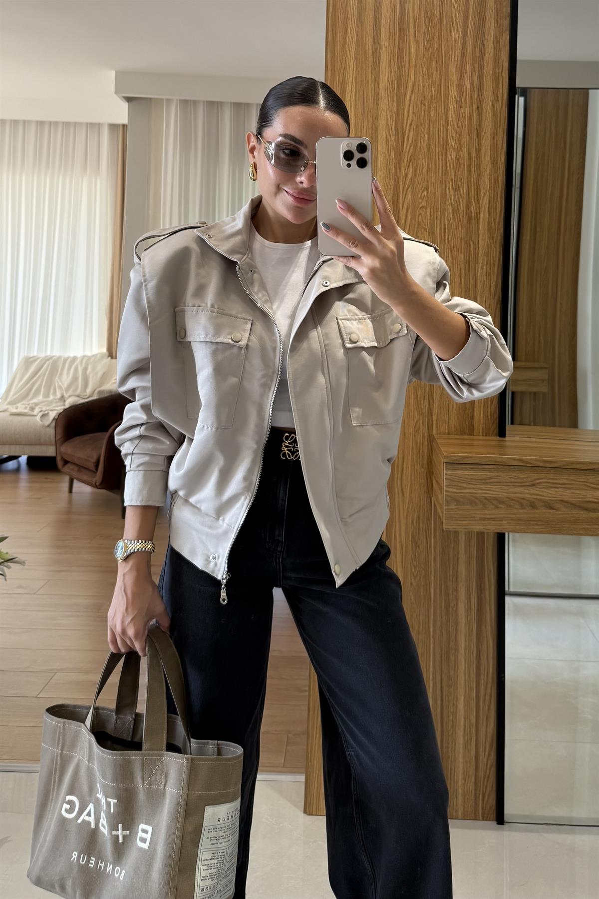 Donato Bej Bomber Vatkalı Ceket 