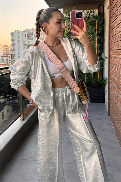 Dulce Silver Kapuşonlu Eşofman Takım