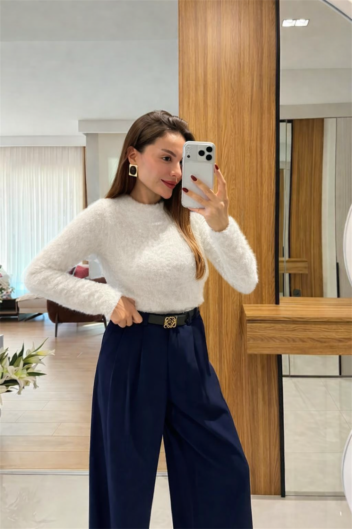 Dutti Beyaz Yumoş Kazak