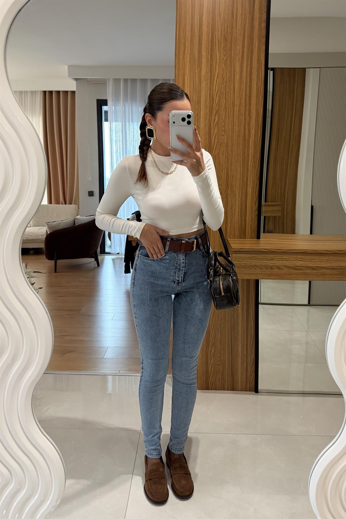 Elwin Midblue Skinny Jean