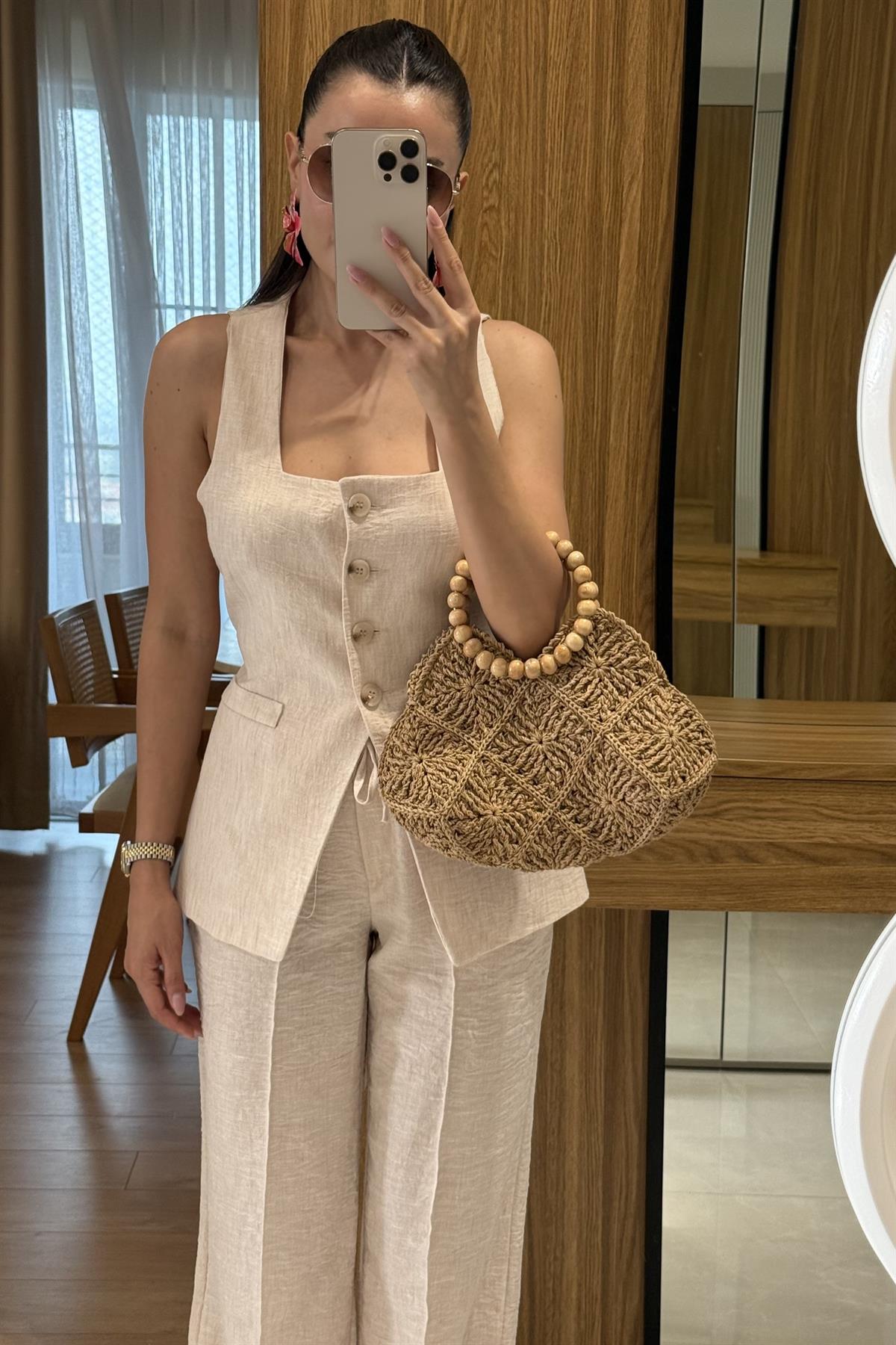 Elyor Bej Yelekli Takım