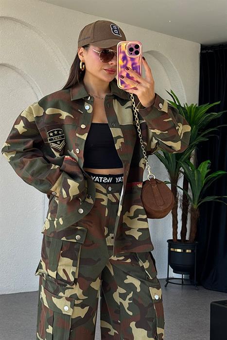 England Kamuflaj Desen Ceket