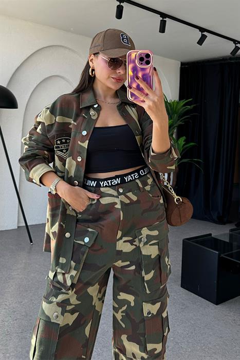 England Kamuflaj Desen Ceket