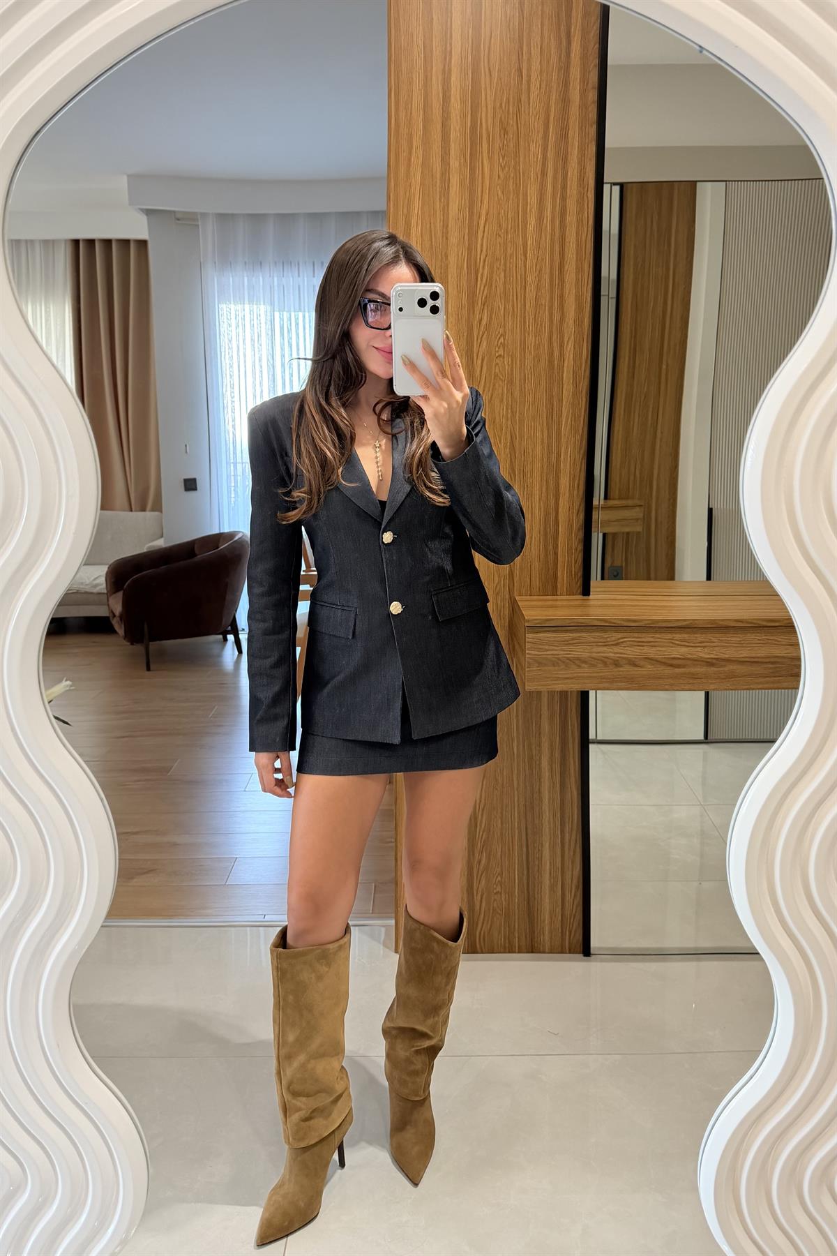 Flaw Denim Etekli Takım